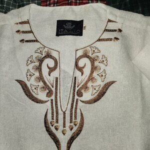 Short Long Sleeve Kurta Men